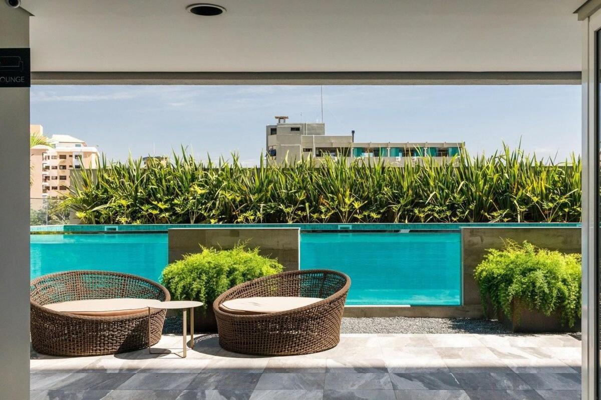 Appartamento Apto em localização incrível no Centro, prédio com piscina e academia Florianópolis Esterno foto