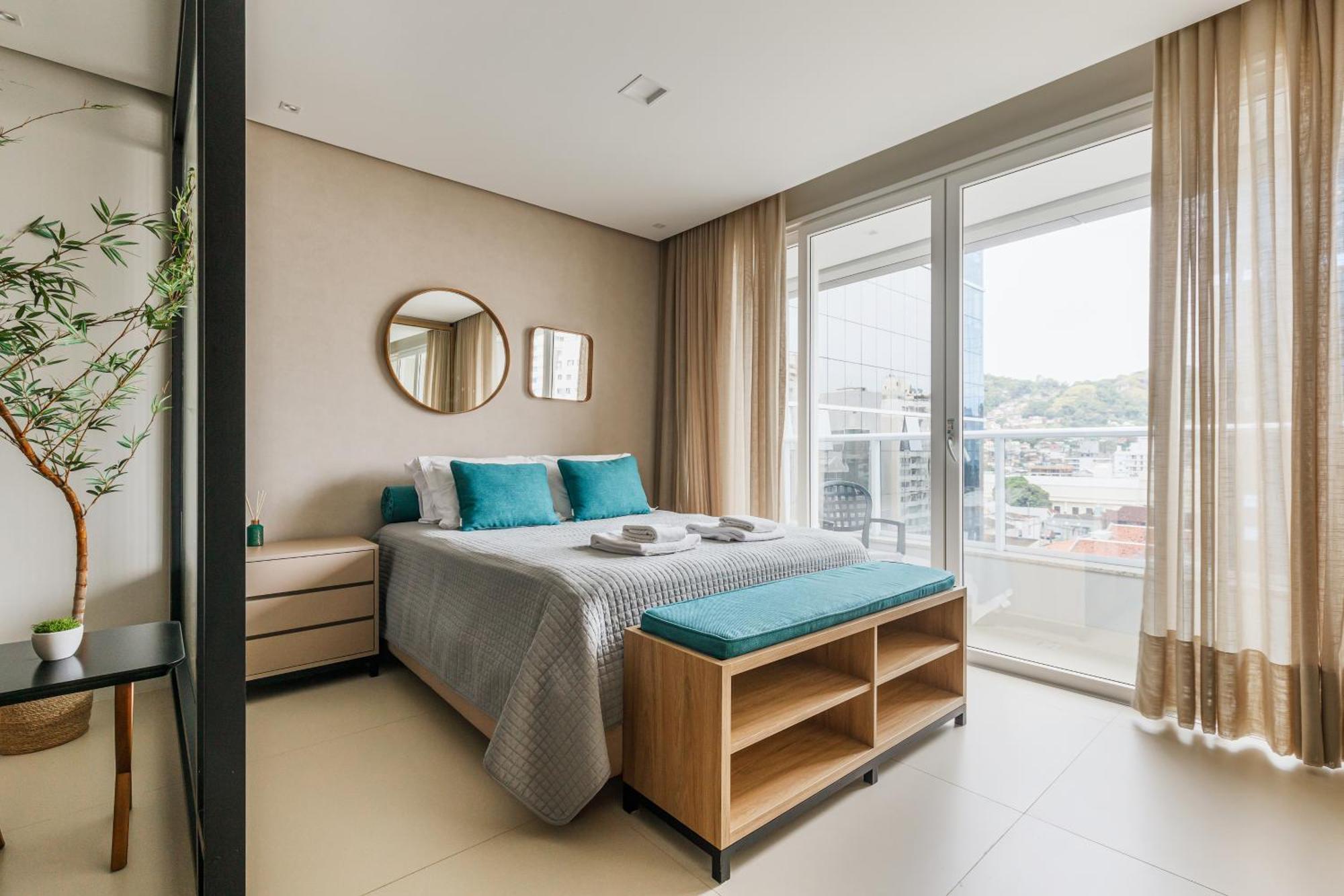 Appartamento Apto em localização incrível no Centro, prédio com piscina e academia Florianópolis Camera foto